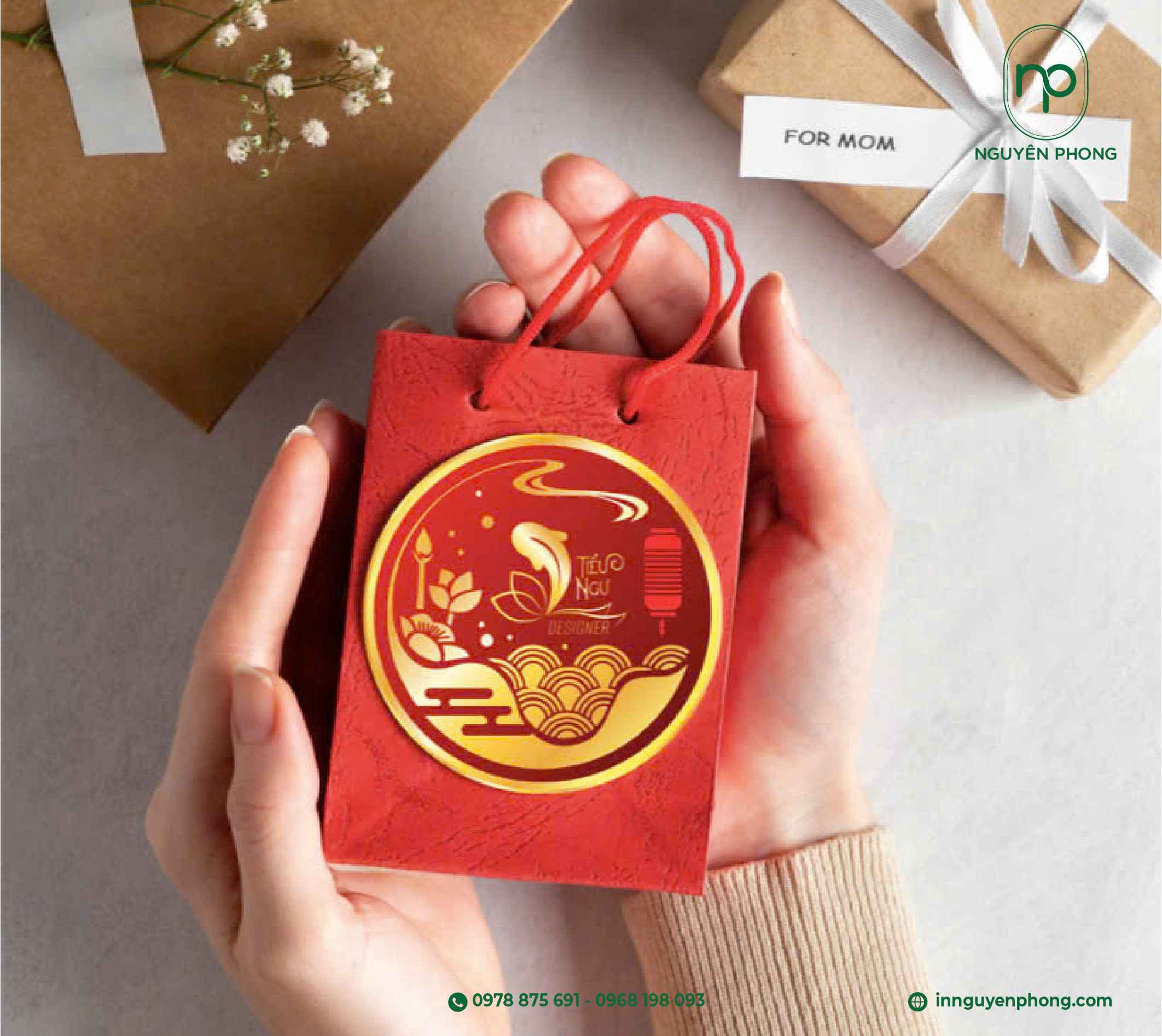 Túi giấy đựng bánh trung thu đẹp